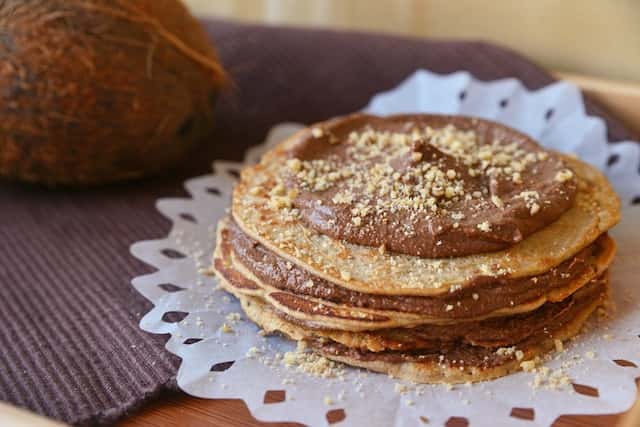 buckwheat pancakes with Nutella 