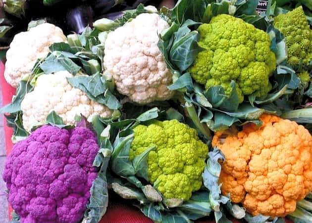 cauliflower multiple colours