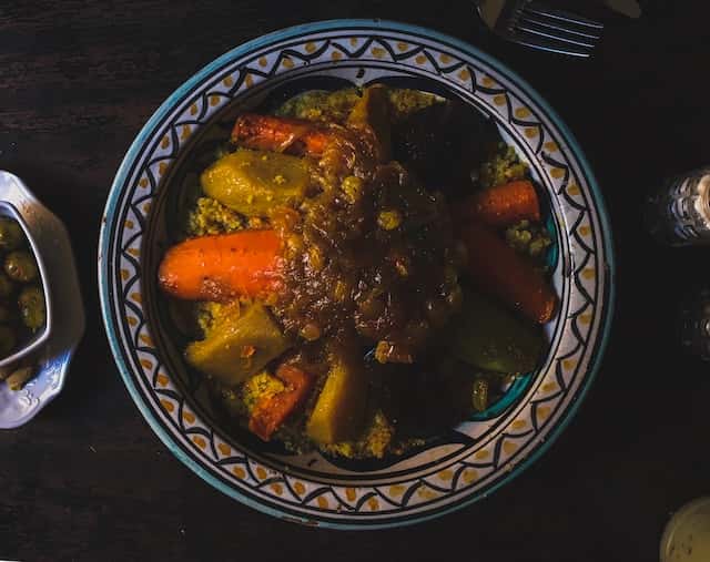 couscous and vegetable tagine