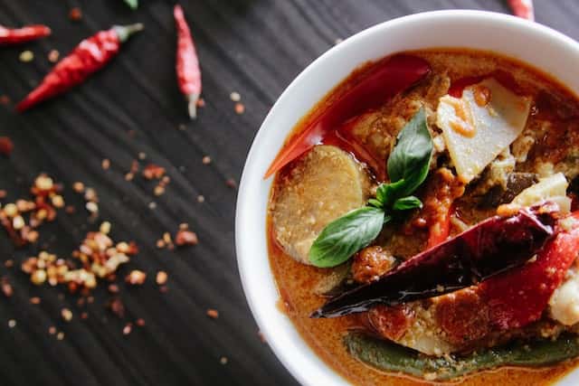 Chilli in Asian vegetable stew