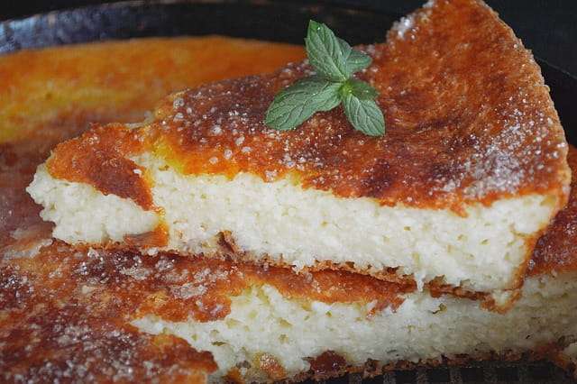 baked cottage cheese pie