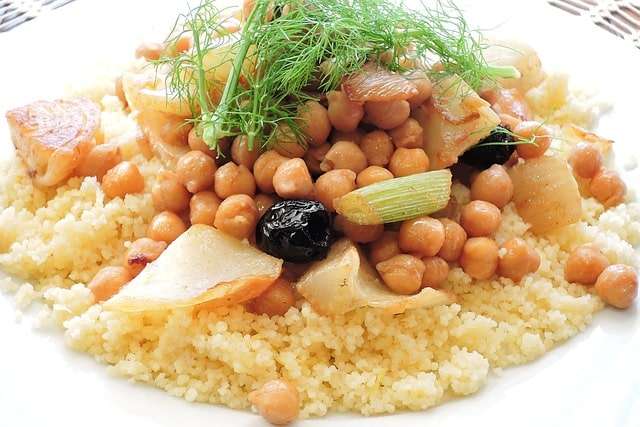 fennel, chickpeas and olives couscous
