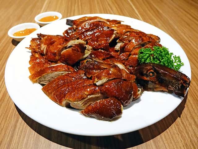 whole roast Pekin duck