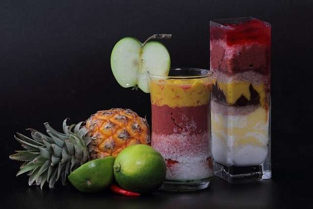 Pineapple and fruits smoothies