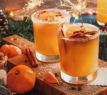 Tangerine juice with spices