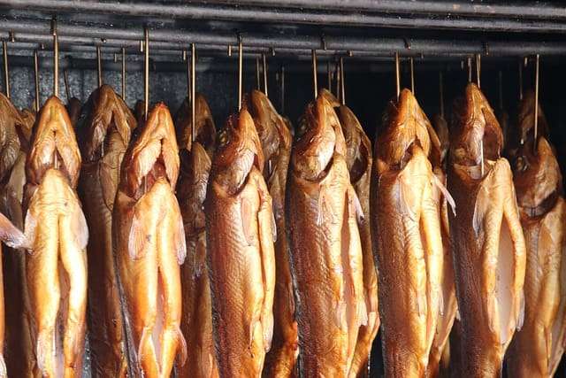 Cold smoked trout