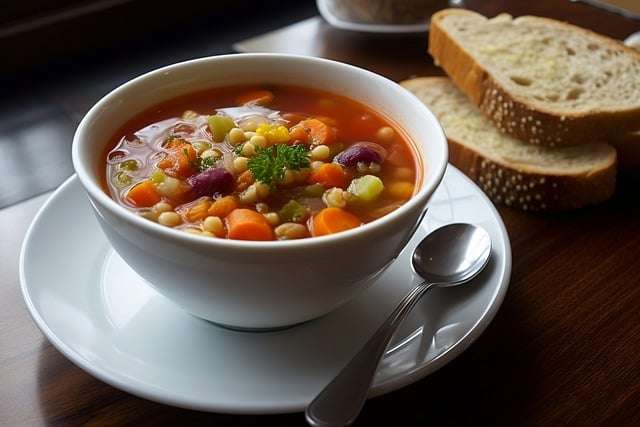 Turnip and beans soup